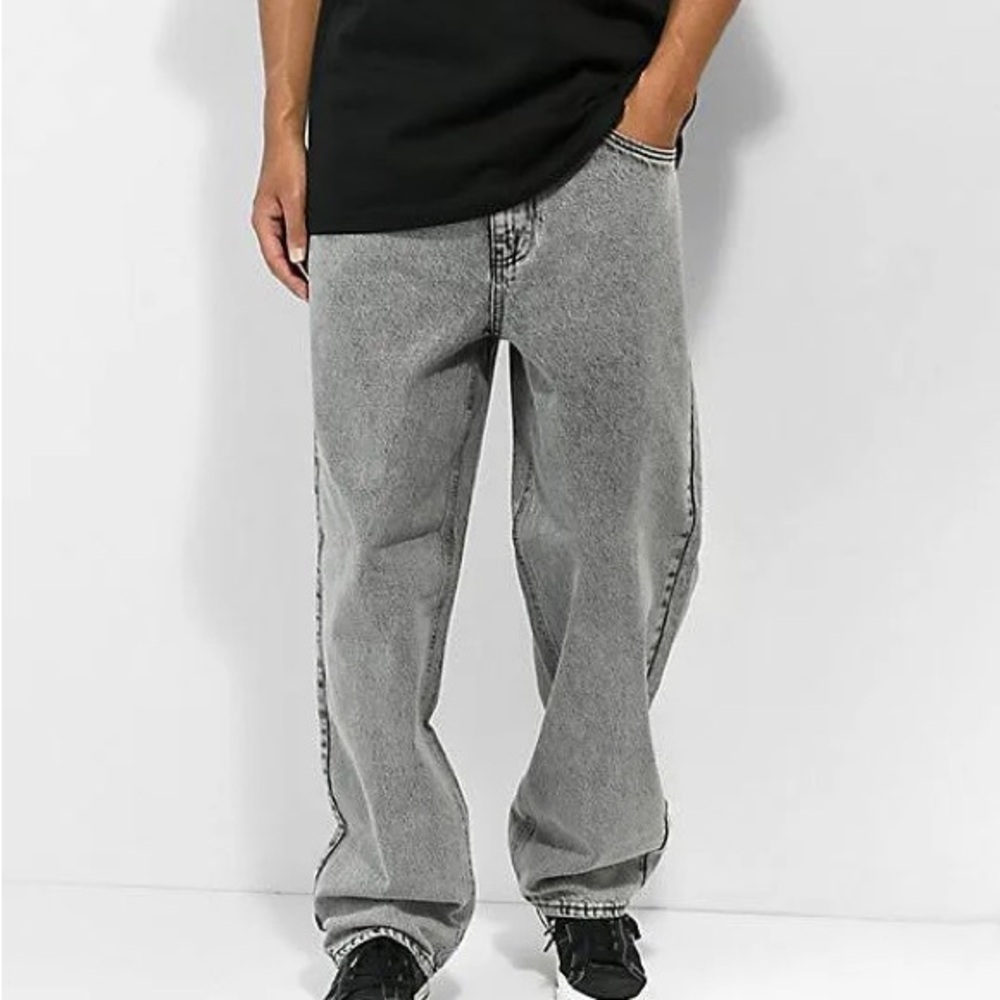 Empyre Men's Relaxed Fit Gray Jeans